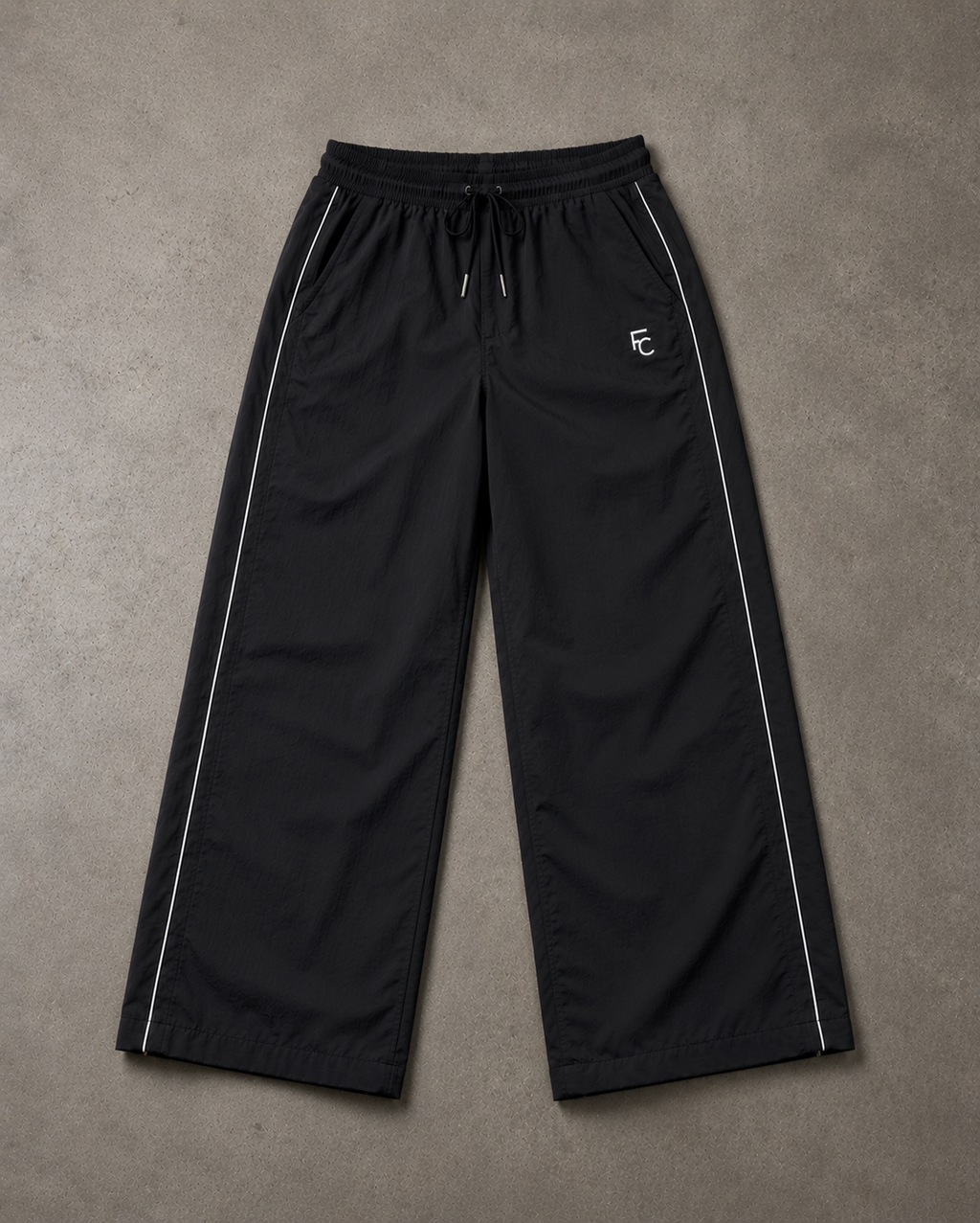 Wide-Leg Track Pants