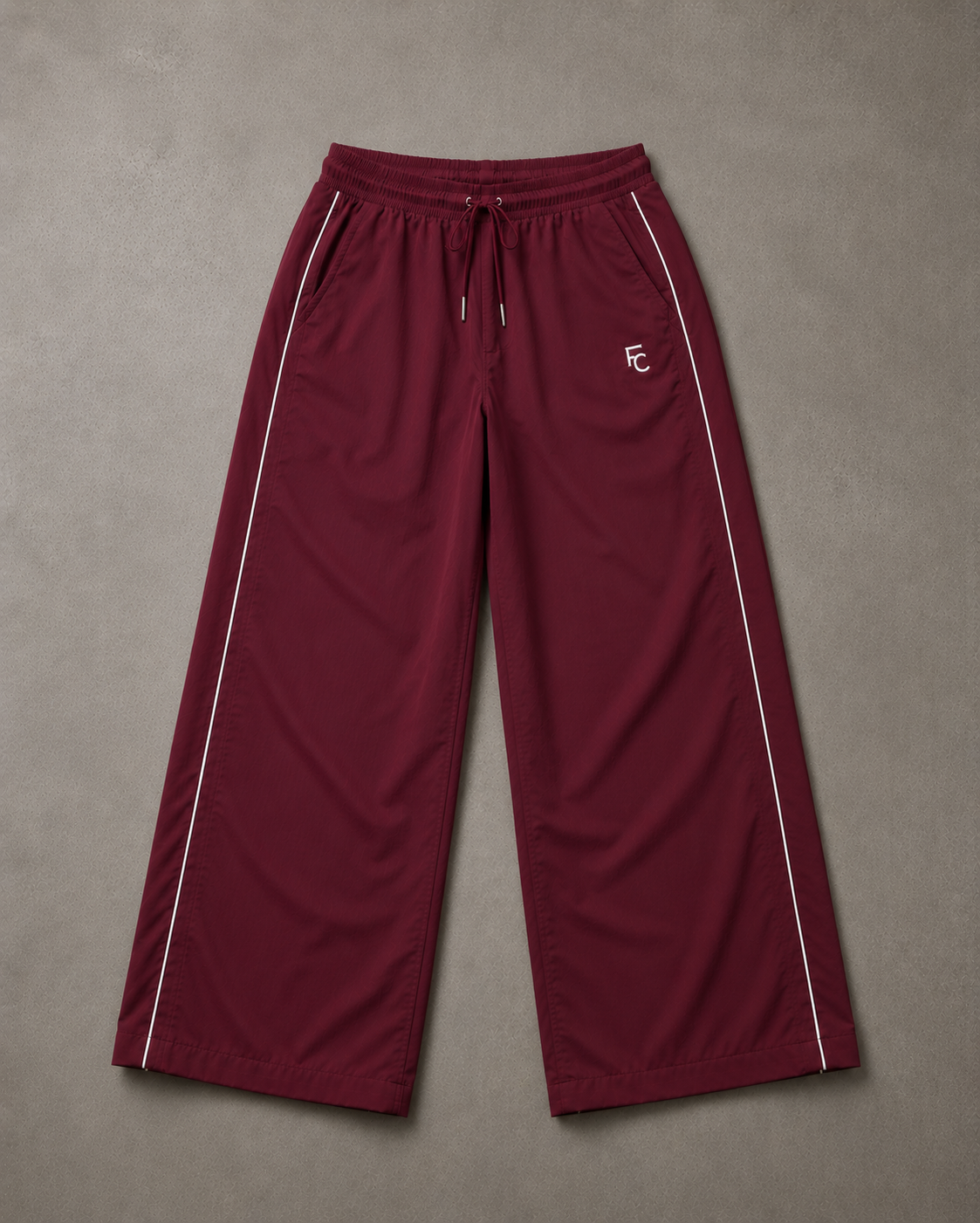 Wide-Leg Track Pants