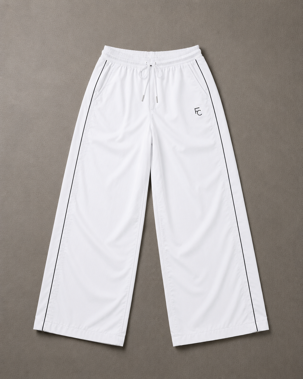 Wide-Leg Track Pants