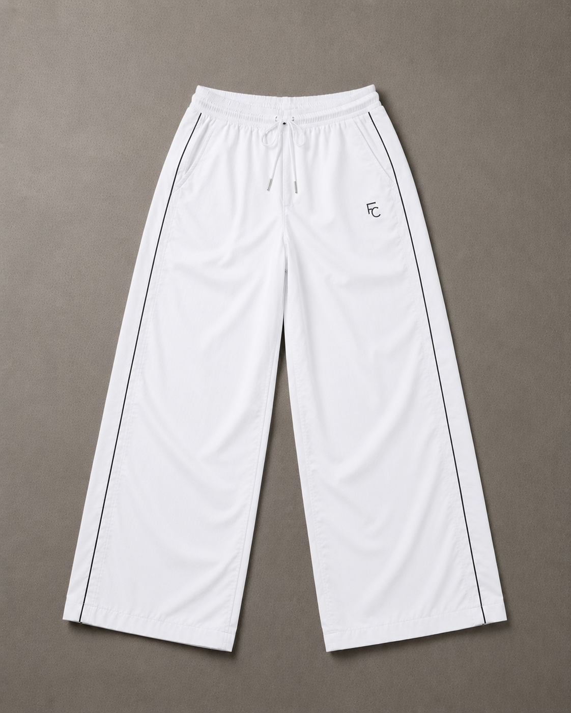 Wide-Leg Track Pants